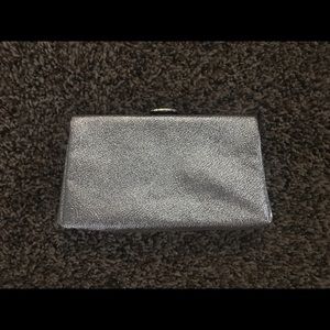 Silver Metallic Clutch